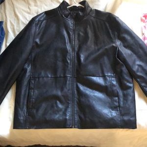 Cute Black Faux Leather Jacket. Brand: Claiborne